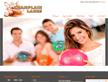 Tablet Screenshot of champlainlanes.com